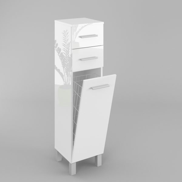 Słupek niski SN5 30/40 cm z koszem na brudną bieliznę