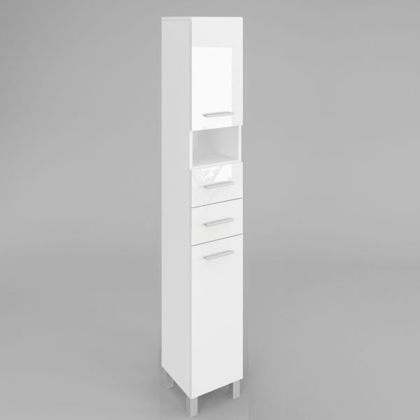 Słupek łazienkowy SW2 40cm biały matowy lakierowany