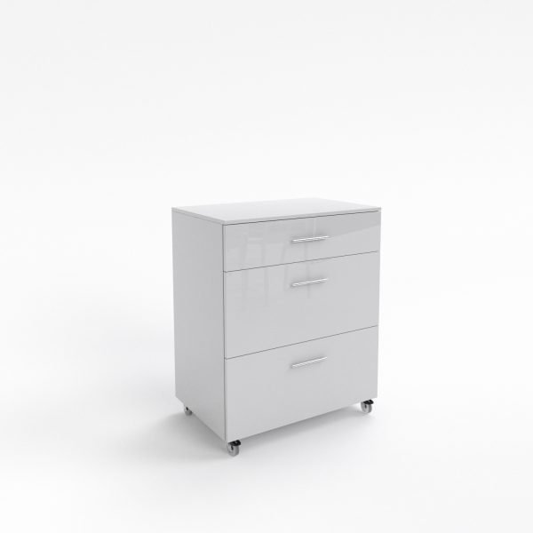 Szafka kuchenna kontener z 3szuf 50,60,80cm połysk na kółkach